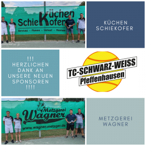 Neue Sponsoren für den TC Schwarz Weiss Pfeffenhausen